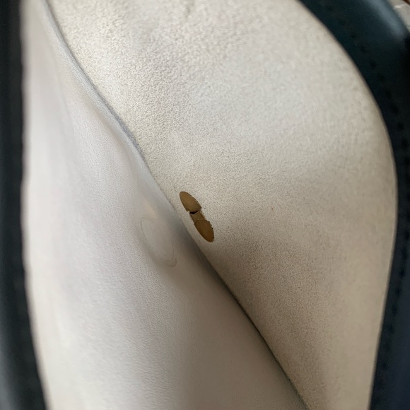 Parchment/Navy Nautical Mini Bag (6825) | Vintage Coach Crossbody Shoulder Purse - Picture 14 of 15